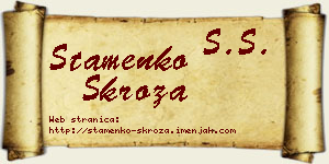 Stamenko Skroza vizit kartica